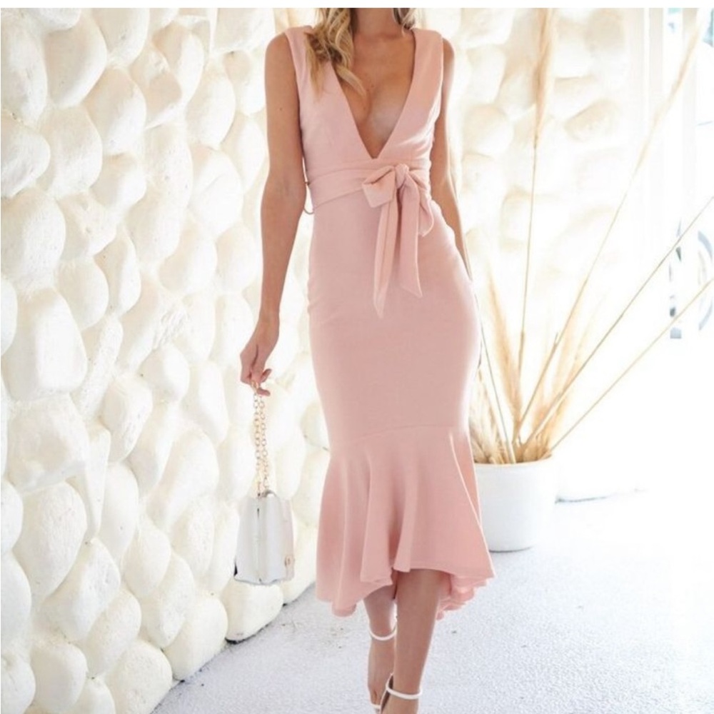 Here Comes The Sun After Midnight dress in blush.